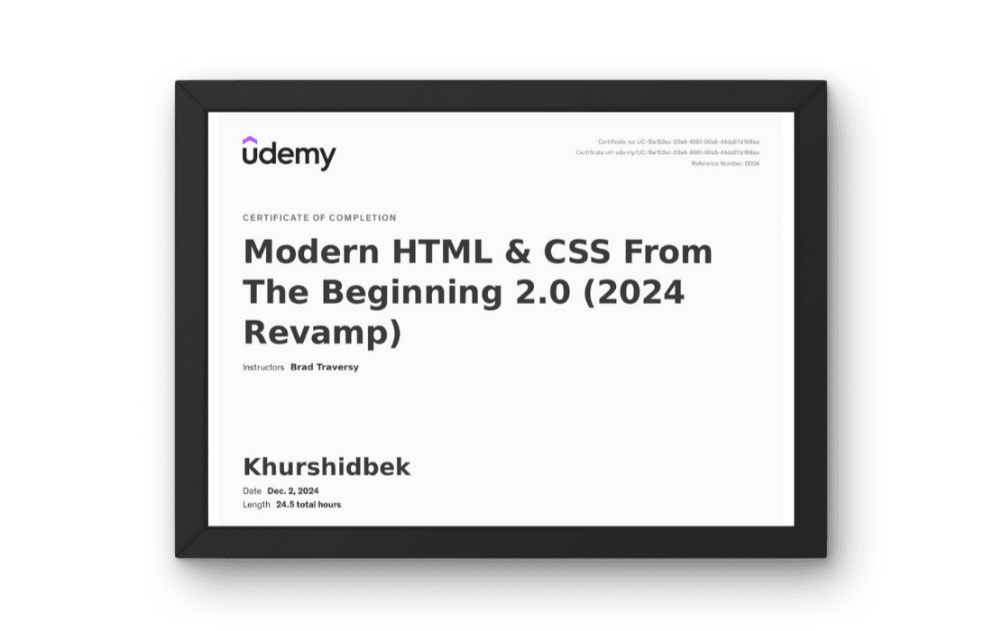 Modern HTML & CSS From the Begining 2.0
